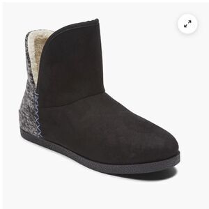 Rockport Veda truTech Black Suede Slippers size 7